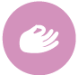 Vektorgrafik, rund, Hand Meditation